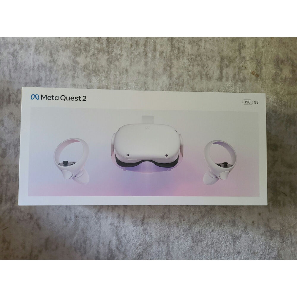 Oculus Meta Quest 2 VR Headset 128GB Bundle w/ Charging Dock & Accessories